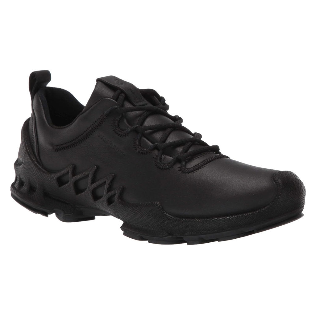 Ecco Biom AEX Leather Womens Trainers#color_black