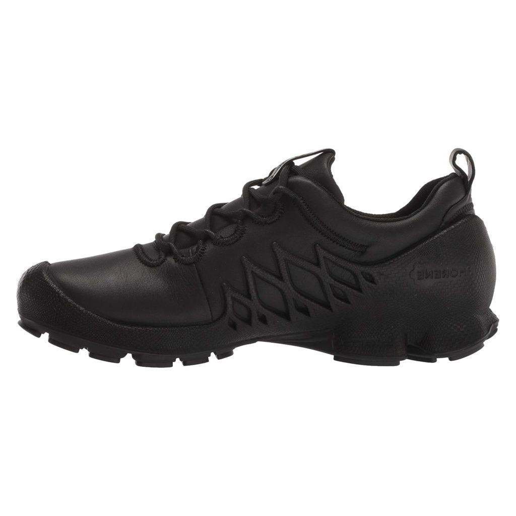 Ecco Biom AEX Leather Womens Trainers#color_black
