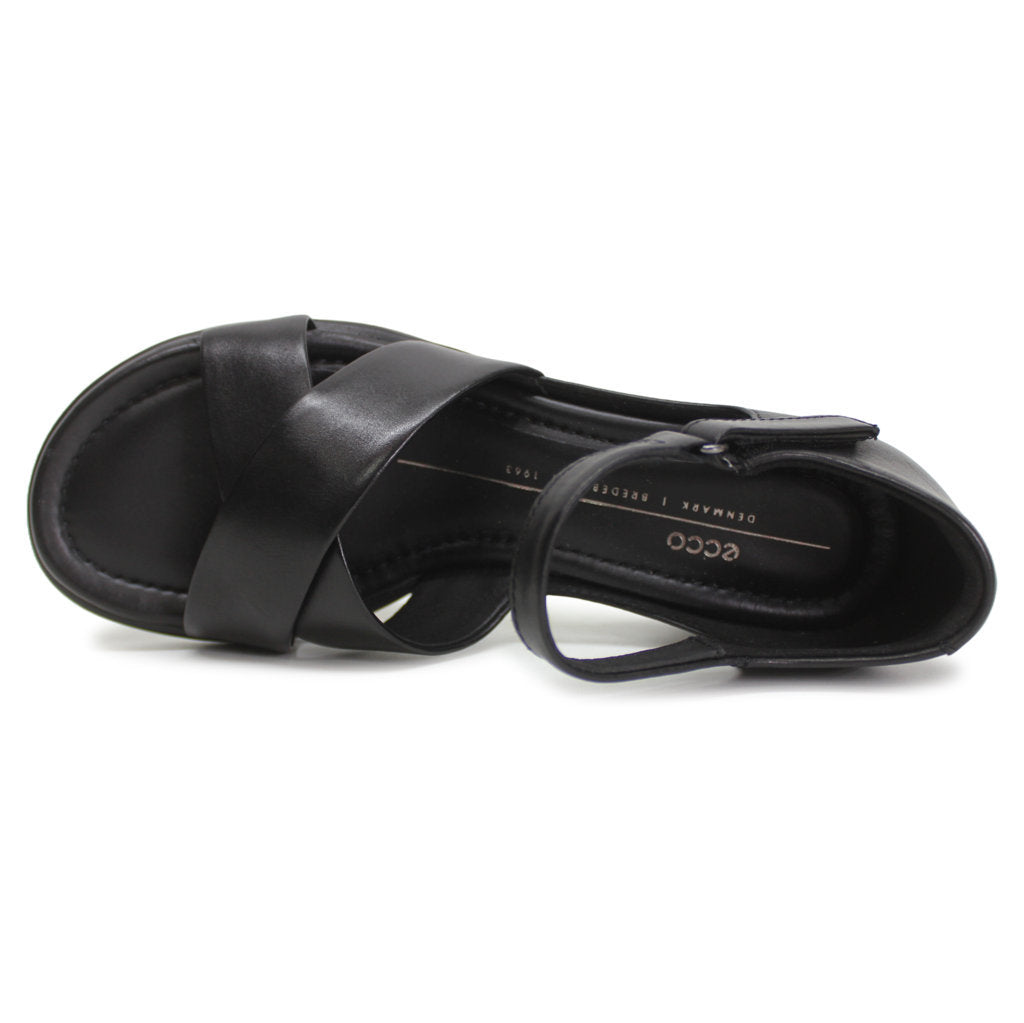 Ecco Sculpted Sandal LX 35 Leather Womens Sandals#color_black