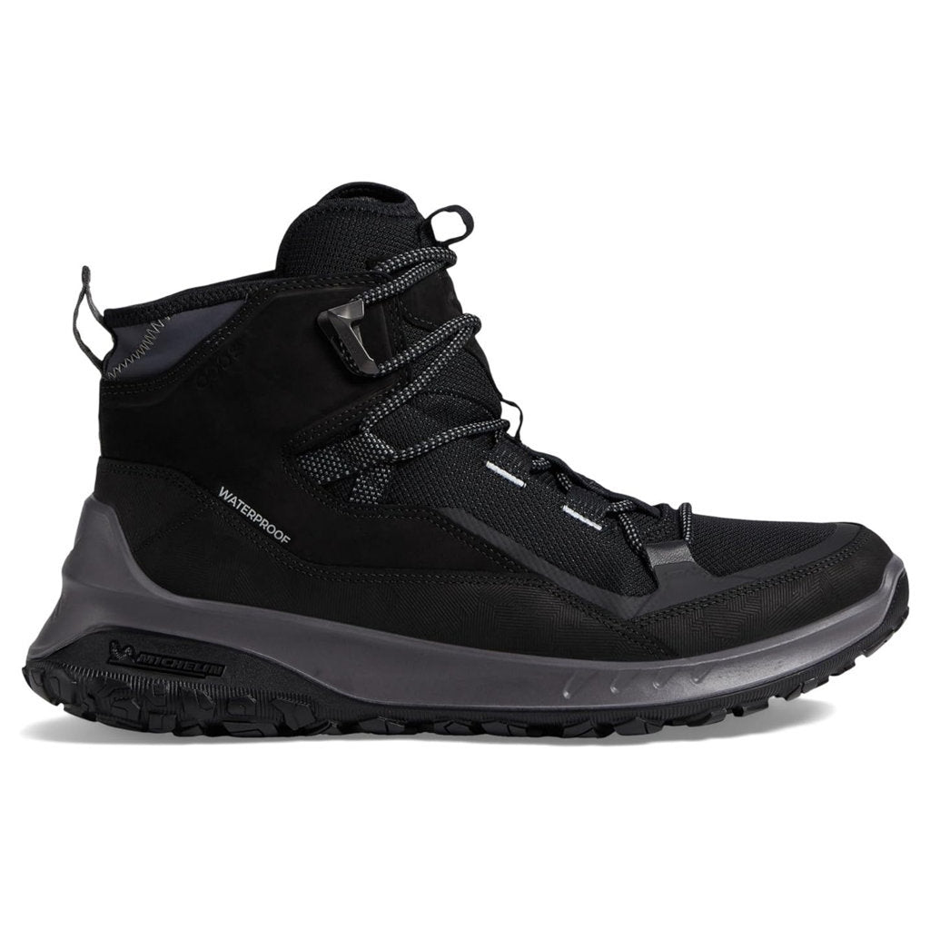 Ecco ULT-TRN Nubuck Textile Mens Boots#color_black black black
