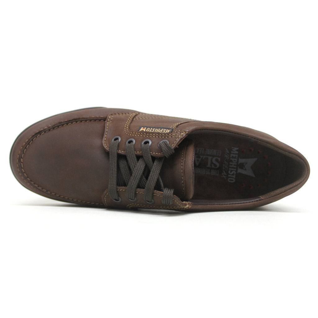 Mephisto Charles Nubuck Leather Mens Shoes#color_dark brown