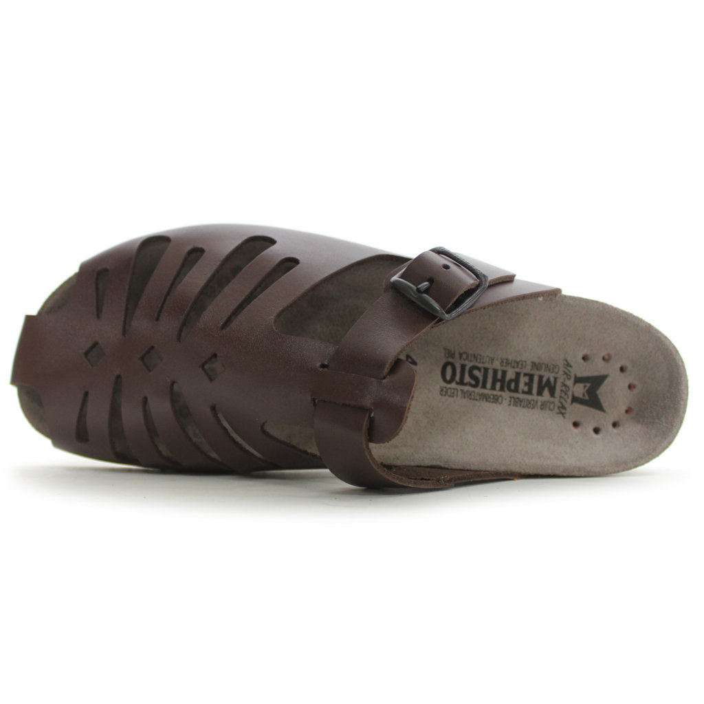 Mephisto Hedina Full Grain Leather Womens Sandals#color_chestnut