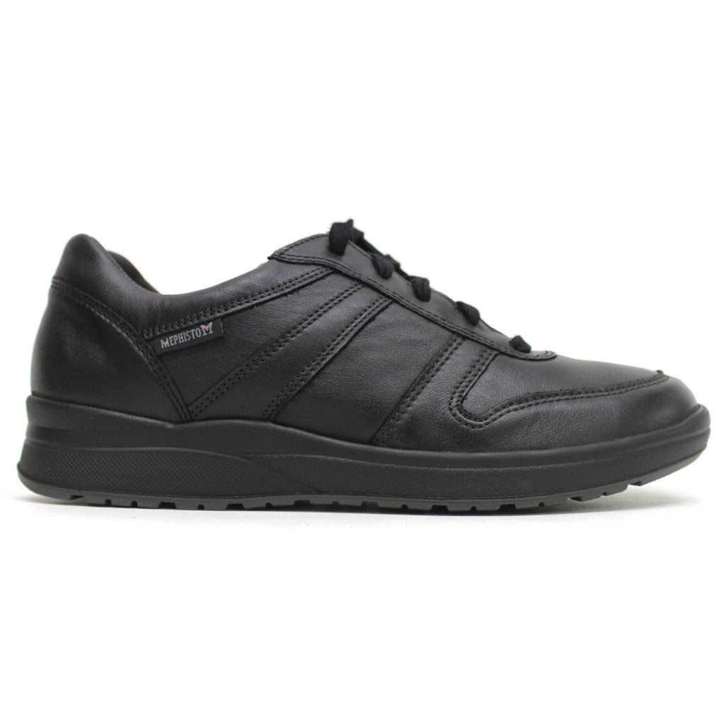 Mephisto Rebeca Nubuck Leather Womens Trainers#color_black