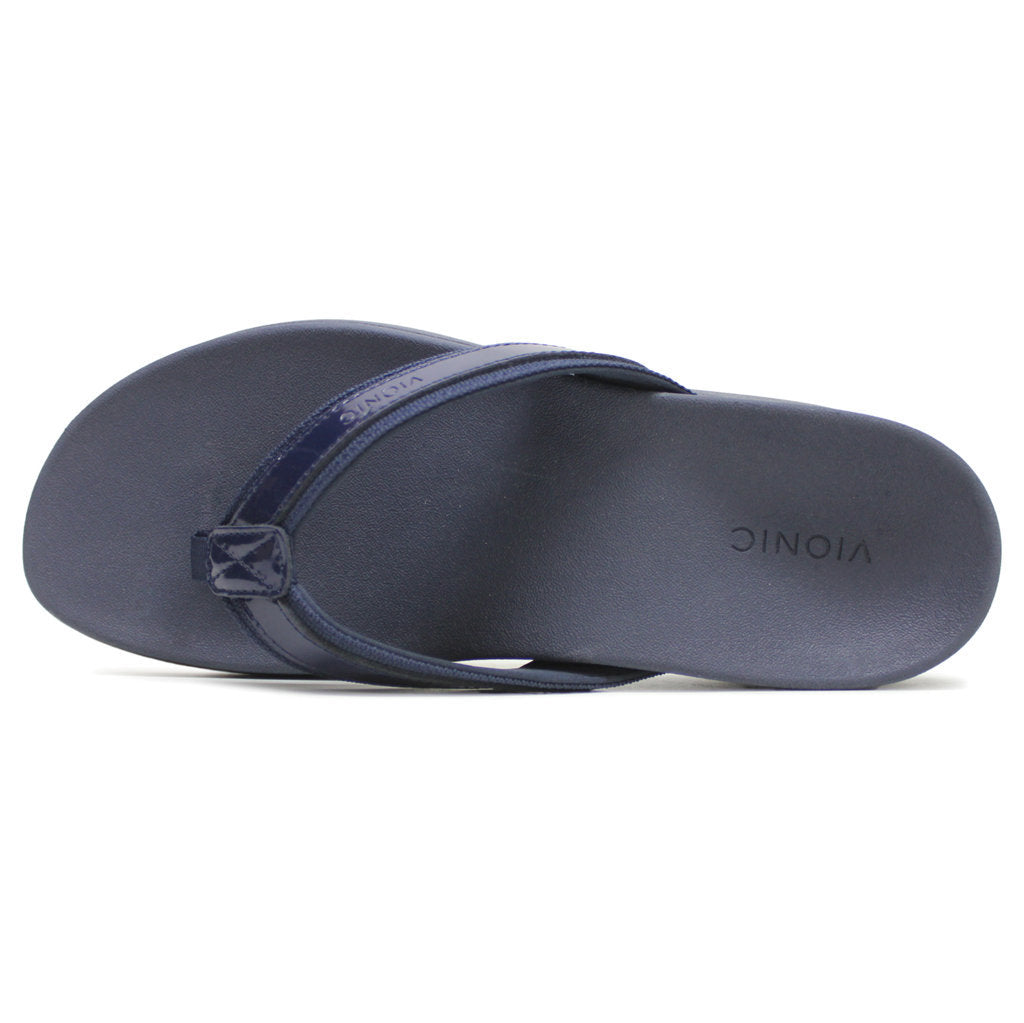 Vionic High Tide II Leather Textile Womens Sandals#color_navy