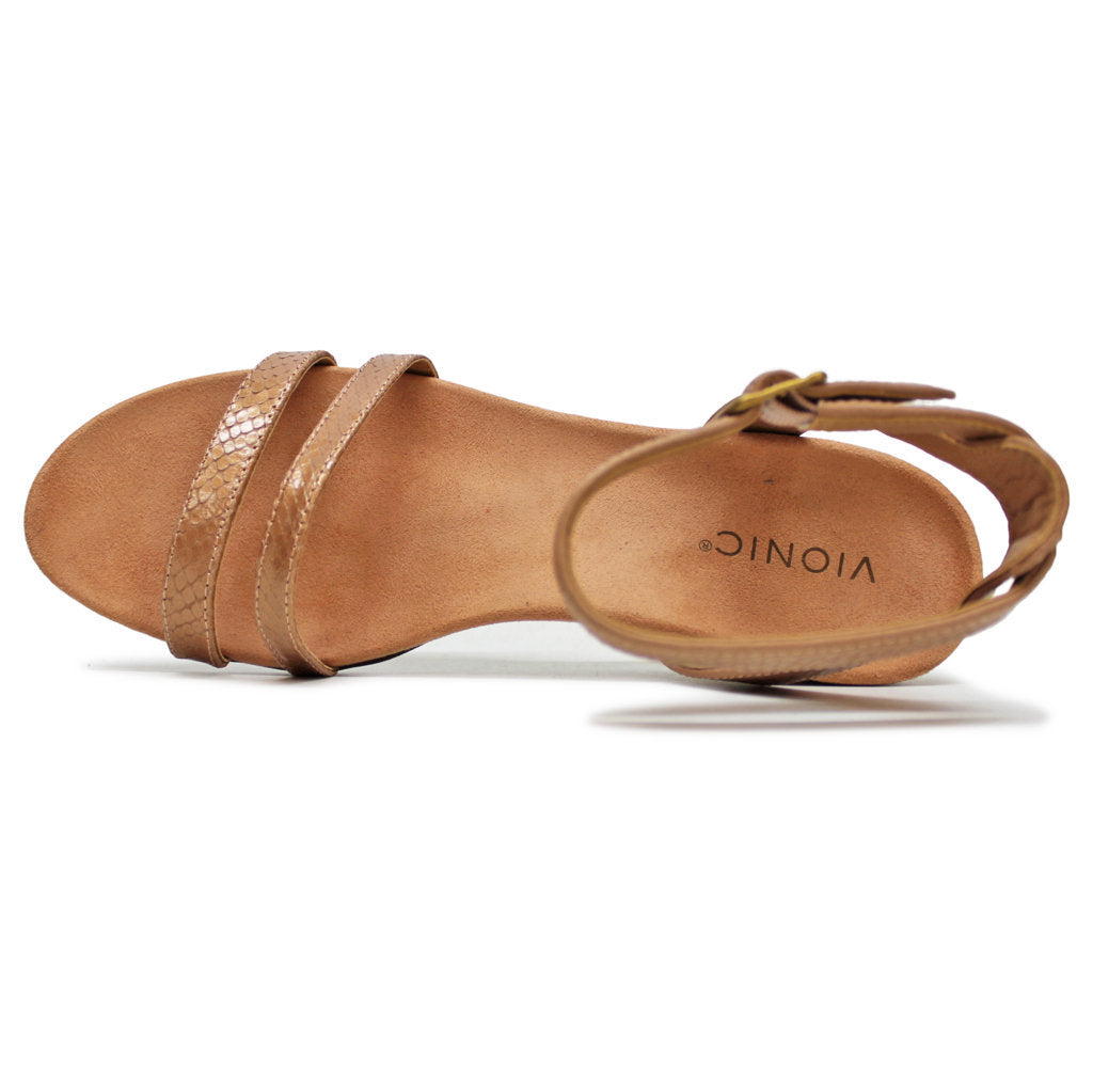 Vionic Orlanda Leather Womens Sandals#color_macaroon