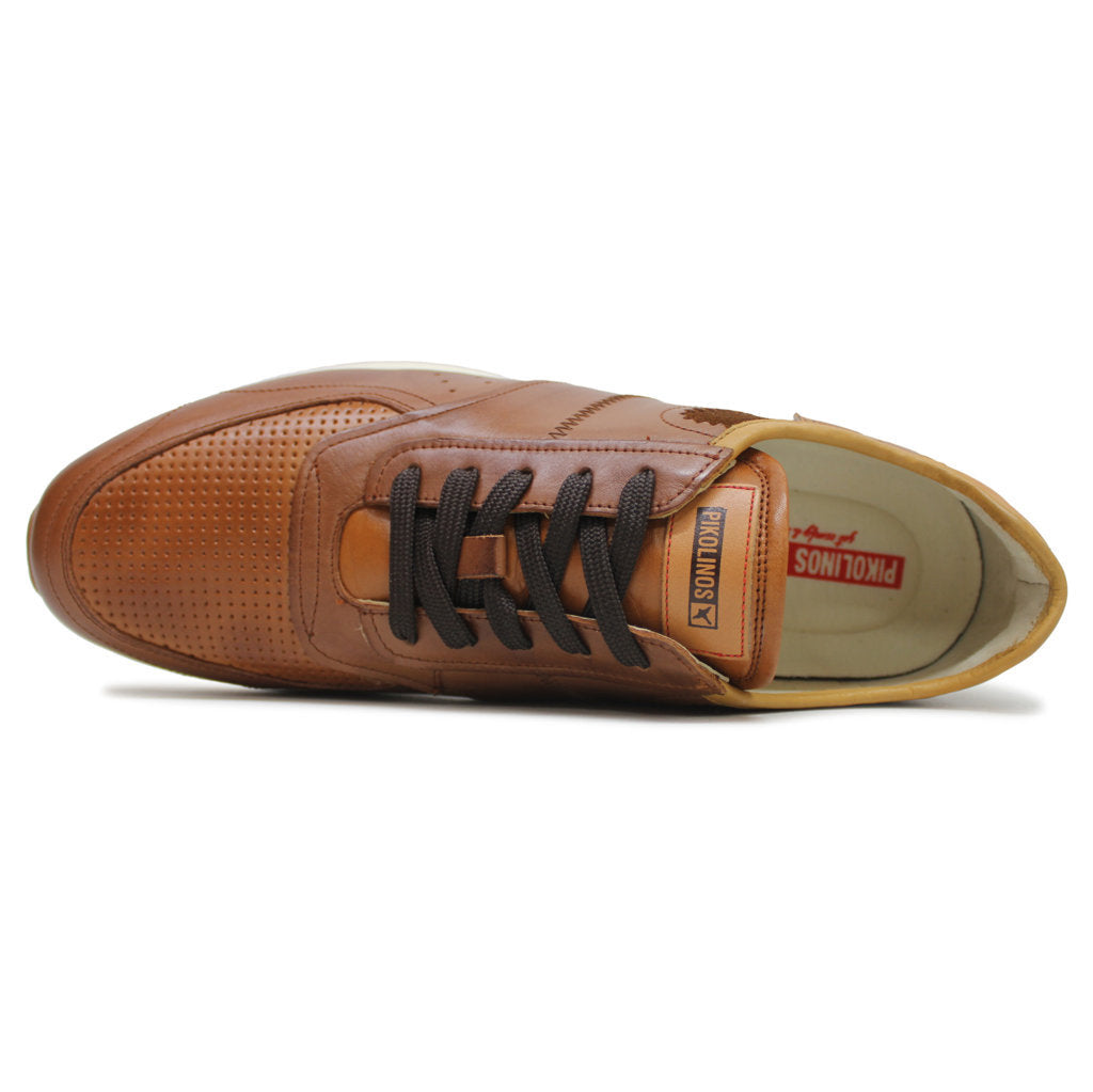Pikolinos Cambil M5N-6201 Leather Mens Trainers#color_cuero