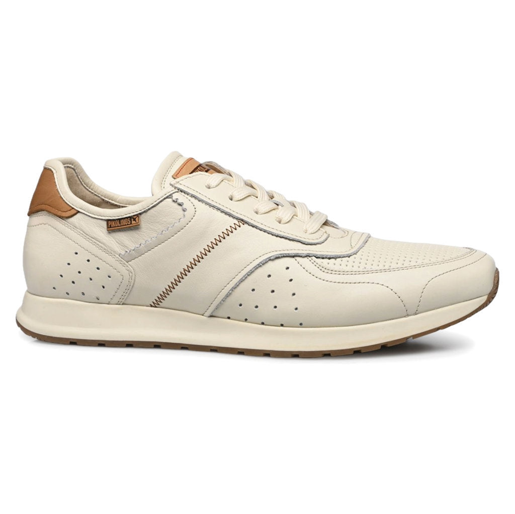 Pikolinos Cambil M5N-6201 Leather Mens Trainers#color_nata