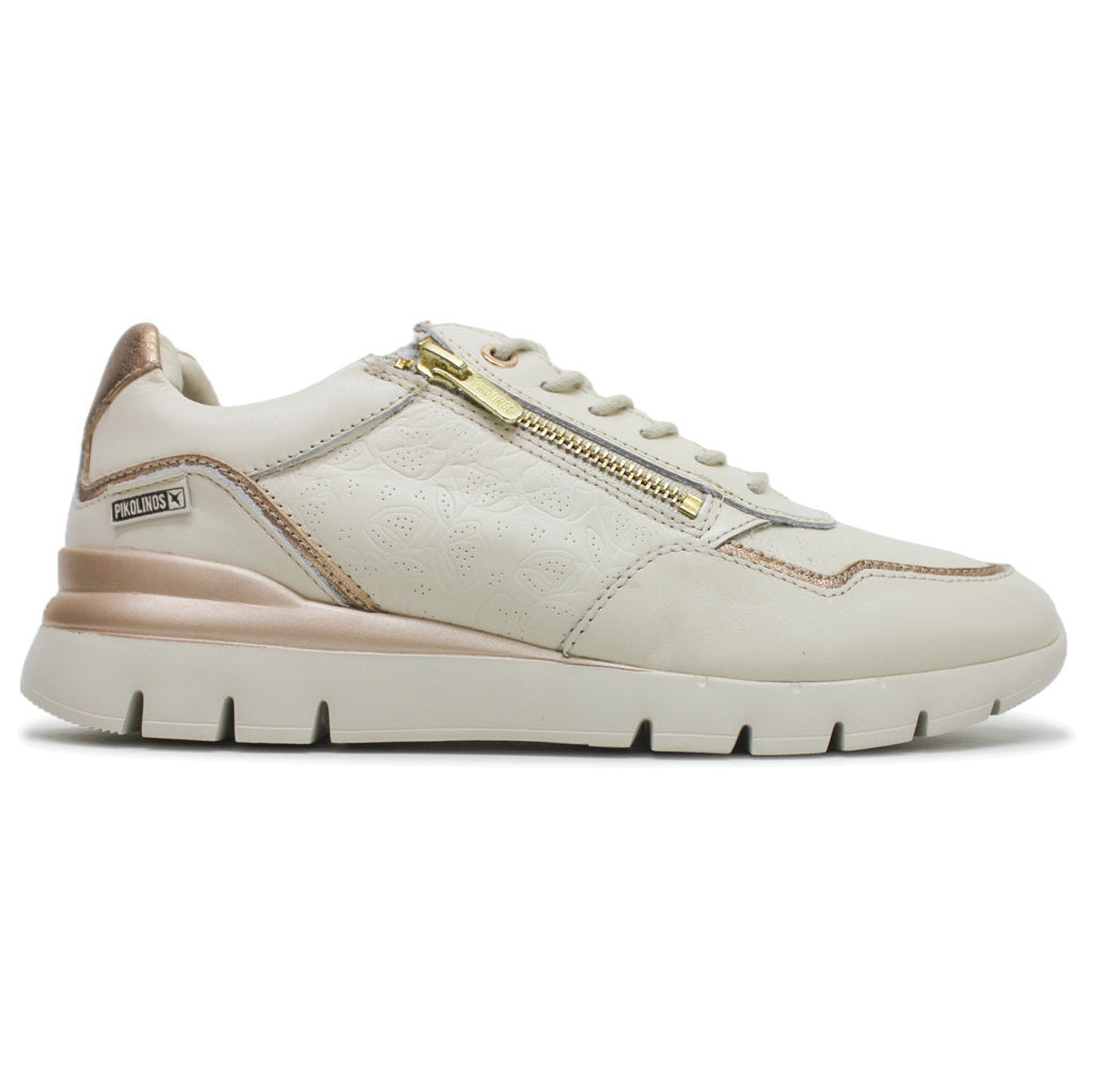 Pikolinos Cantabria W4R-6994 Leather Womens Trainers#color_nata