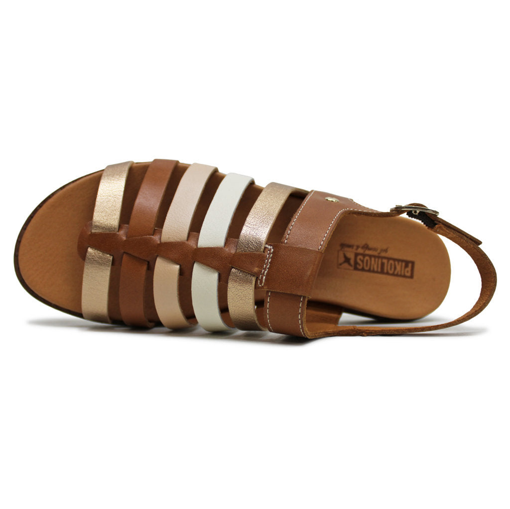 Pikolinos Formentera W8Q-0799 Leather Womens Sandals#color_brandy