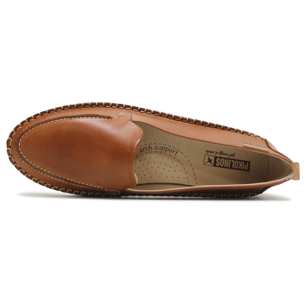 Pikolinos Gandia W2Y-3802 Leather Womens Shoes#color_brandy