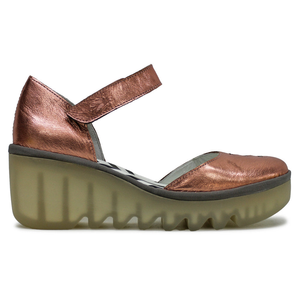 Fly London BISO305FLY Idra Leather Womens Sandals#color_blush gold