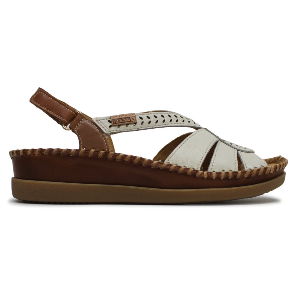 Pikolinos Cadaques W8K-0907 Leather Womens Sandals#color_nata