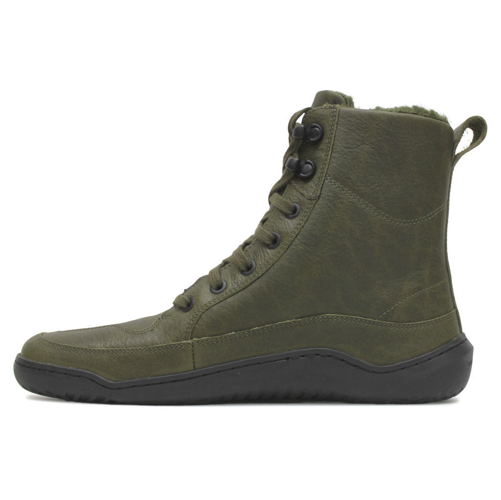 Vivobarefoot Gobi Boot Winterised Leather Womens Boots#color_olive