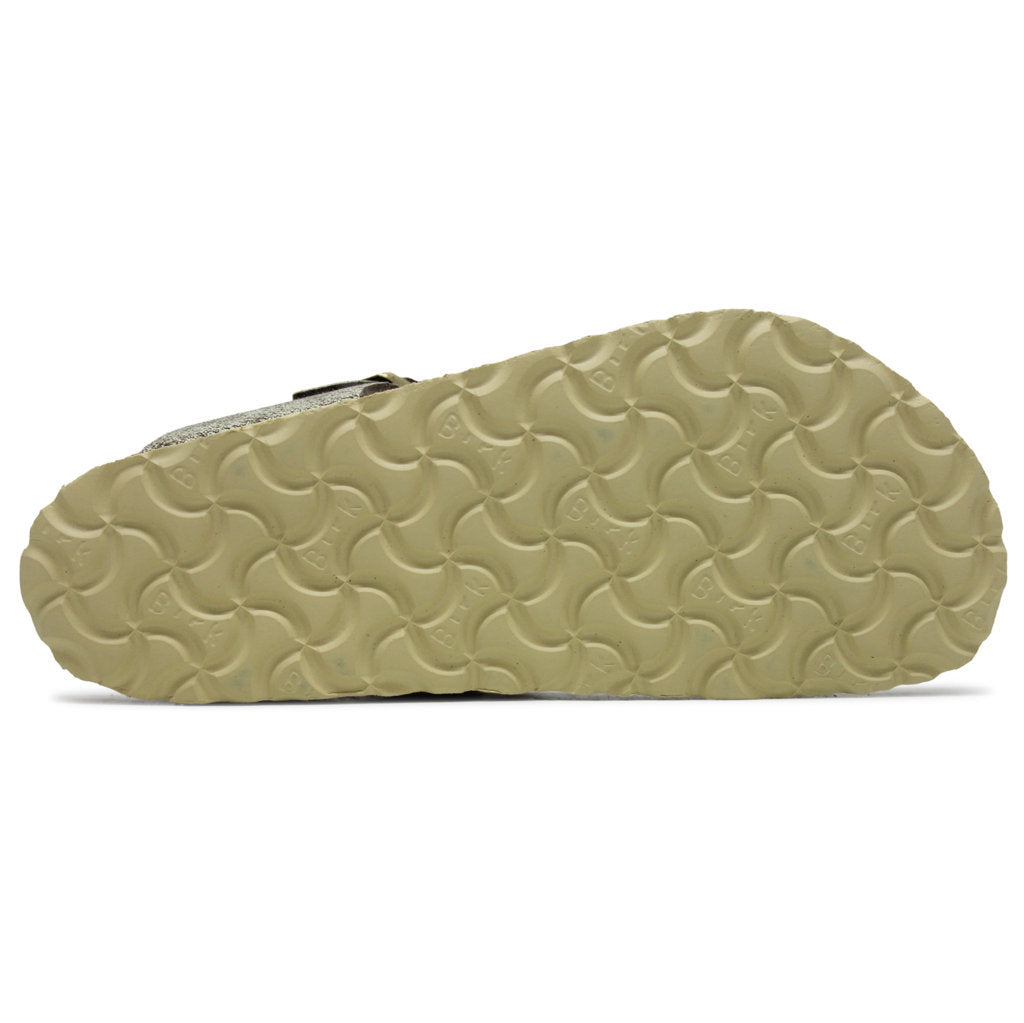 Birkenstock Gizeh BS Suede Unisex Sandals#color_washed metallic cream gold