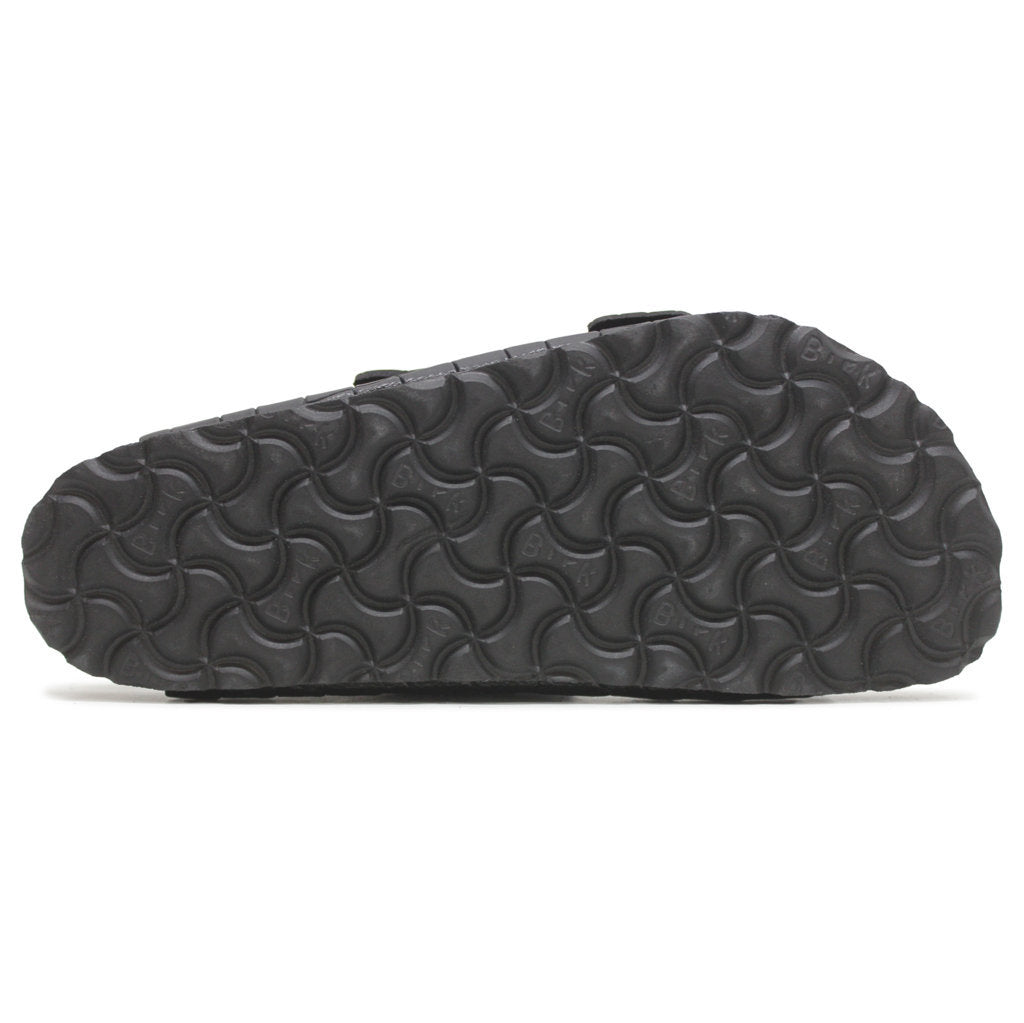 Birkenstock Arizona BS Embossed Natural Leather Unisex Sandals#color_black