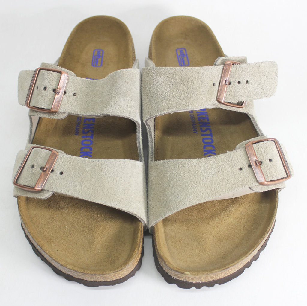 Birkenstock Arizona Soft Footbed 0951303 Suede Unisex Sandals - Beige