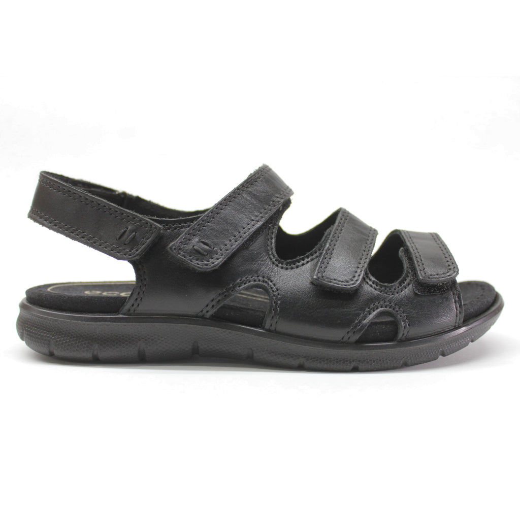 Ecco Womens Ecco Babett Sandal 3 Strap Leather Black Sandals