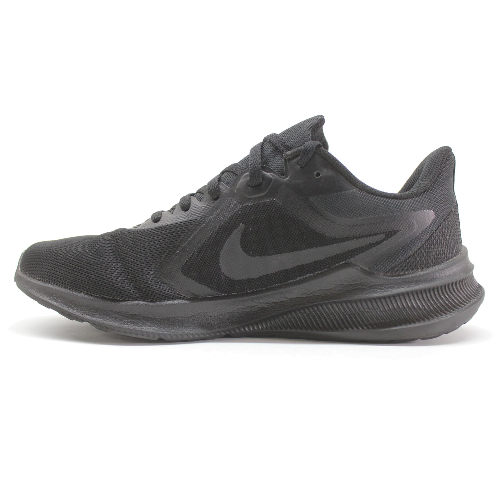 Nike Womens Downshifter 10 Synthetic Black Black Trainers - UK 5.5