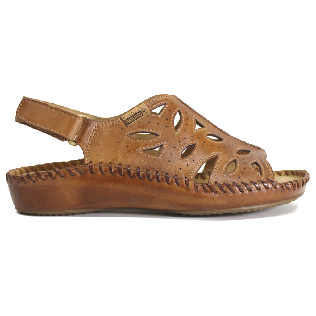 Pikolinos Puerto Vallarta 655-0524 Leather Womens Sandals - Brandy