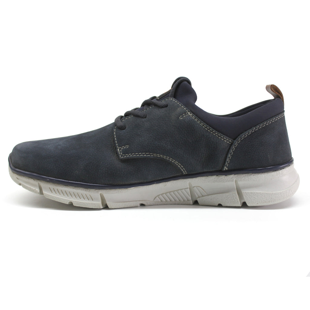 Reiker Mens B6163 Leather Synthetic Navy Trainers - UK 9